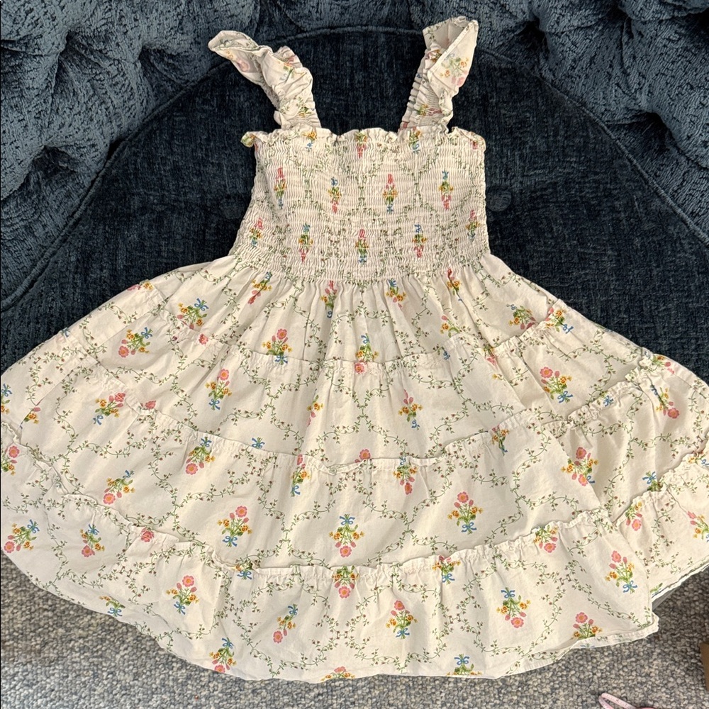 Hill House Kids Dress with Ruffle Straps